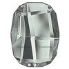 SWAROVSKI 2585 Graphic Flatback 10mm Black Diamond